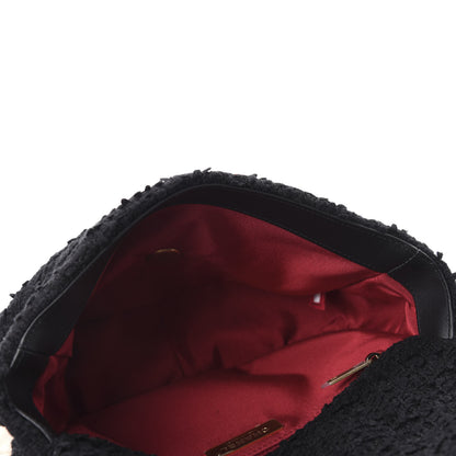 Chanel Tweed Quilted Medium 19 Flap Black 5 of 10