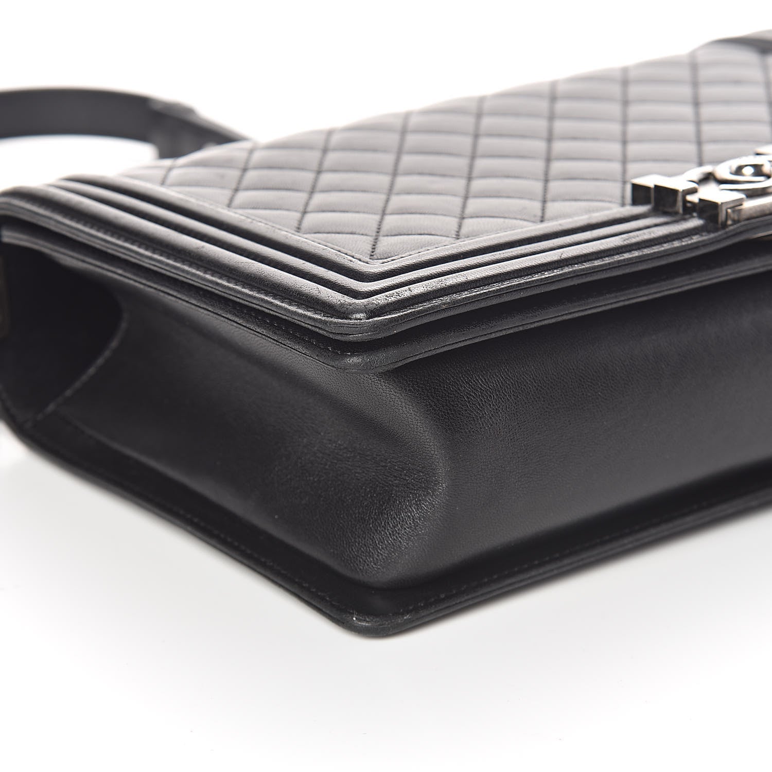 Chanel Lambskin Quilted New Medium Boy Flap Black 8 of 9