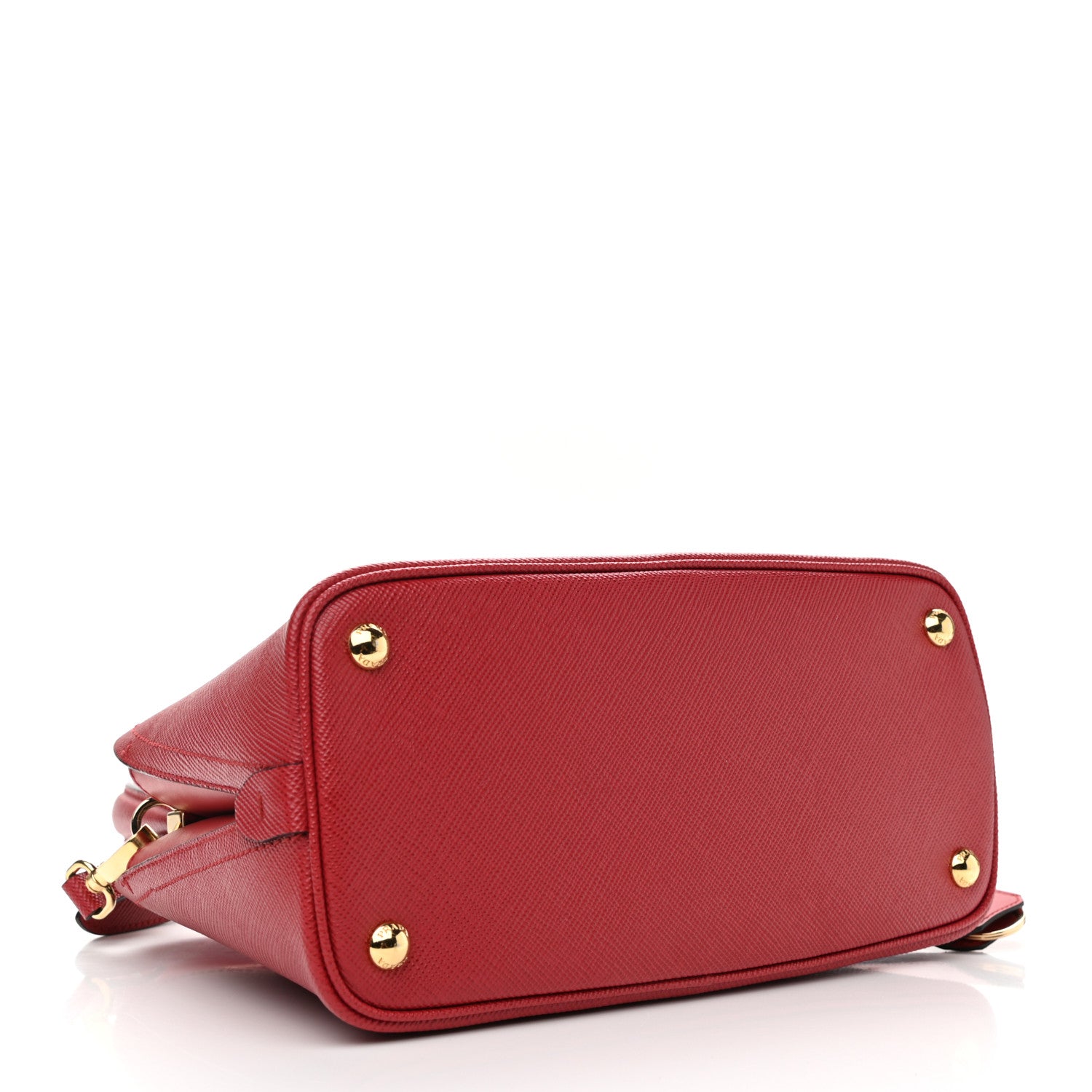 Prada Saffiano Cuir Small Matinee Tote Rosso 4 of 11