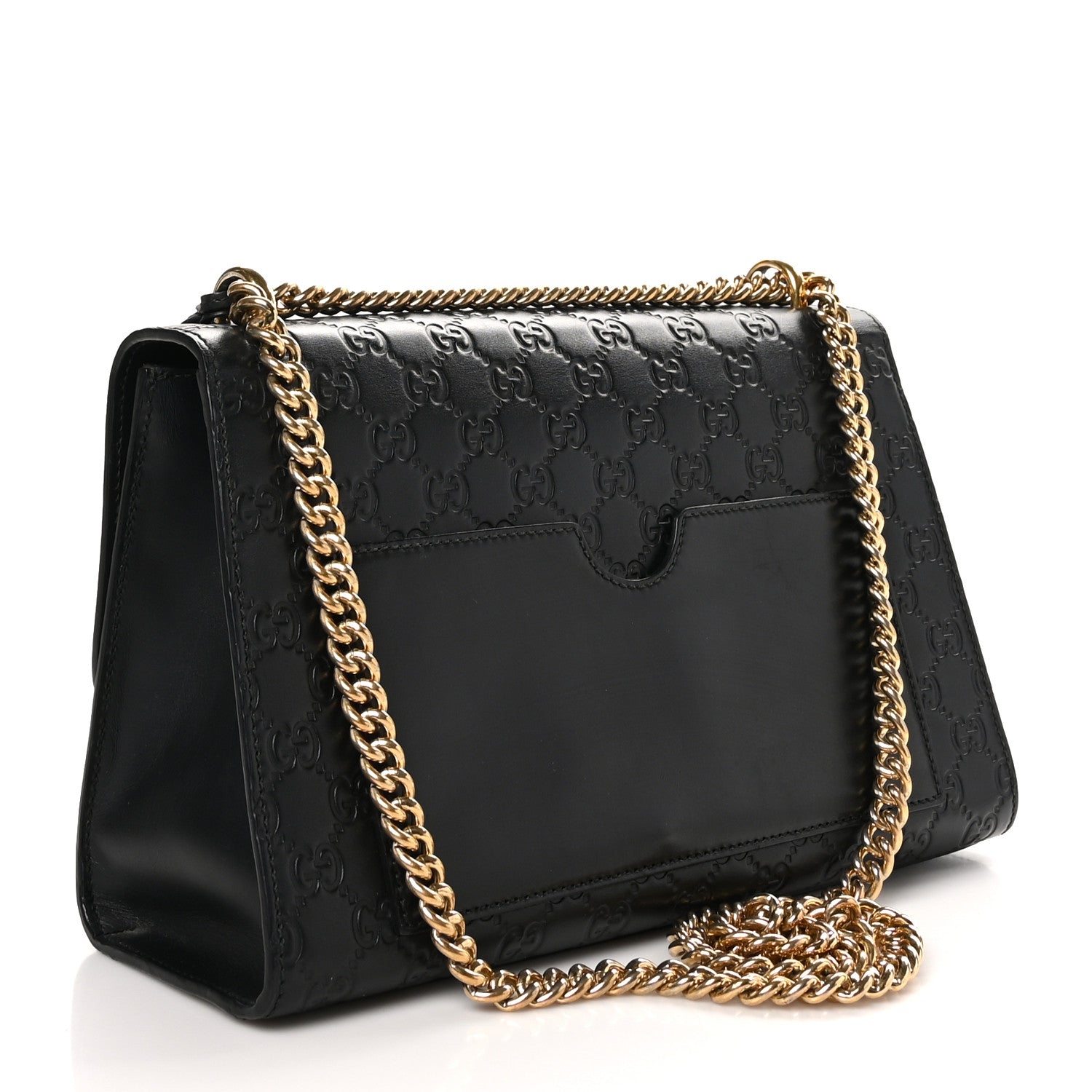 Gucci Guccissima Medium Padlock Shoulder Bag Black 3 of 10