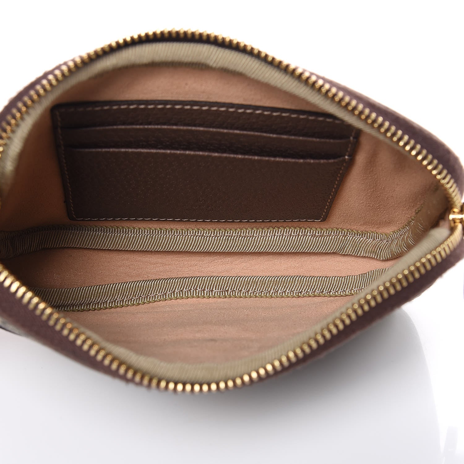 Gucci GG Supreme Monogram Ophidia Phone Case Wristlet Brown 5 of 11