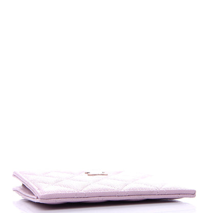 Chanel Caviar Quilted CC Zip Card Holder Light Pink 4 of 8