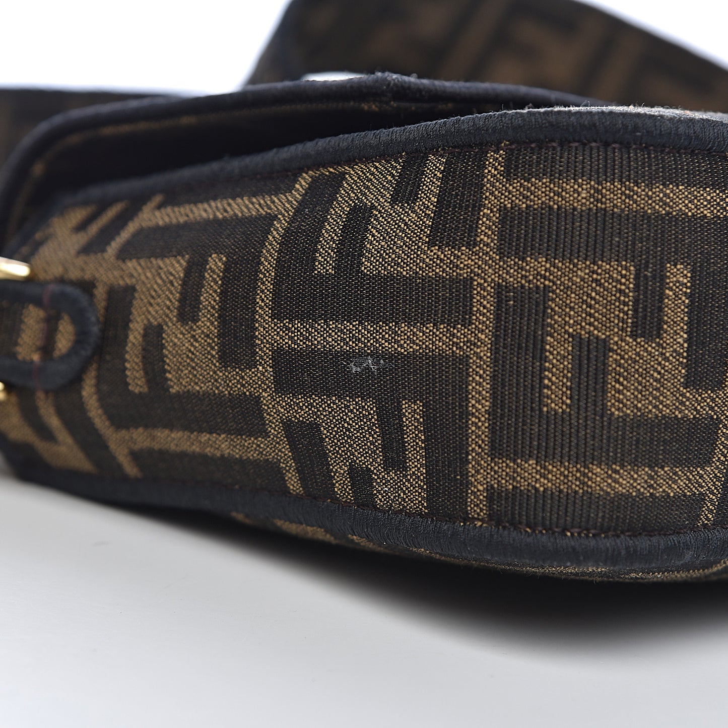 Fabric Jacquard FF 1974 Medium Baguette Tobacco Moro Black