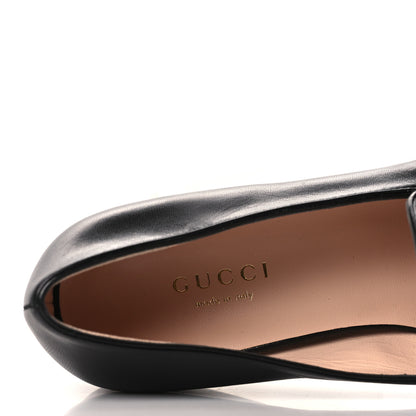 Gucci Malaga Kid Womens GG Marmont Loafers 35 Black 7 of 8