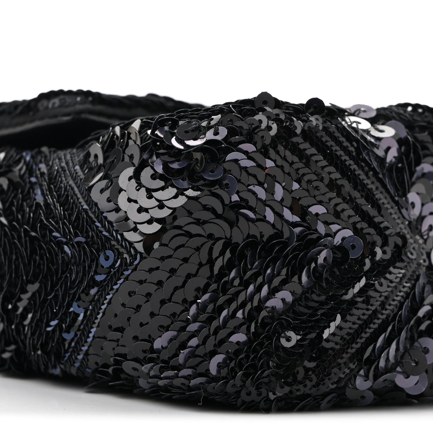 Sequins Chevron Mini Rectangular Flap Black Blue