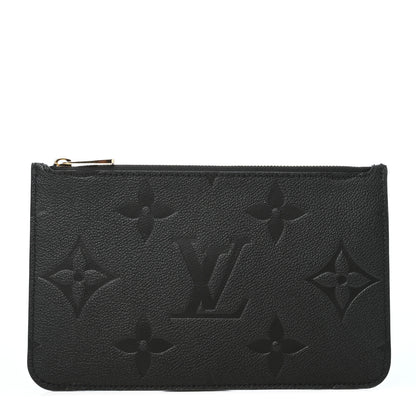 Louis Vuitton Empreinte Monogram Giant Neverfull MM Pochette Black 1 of 6