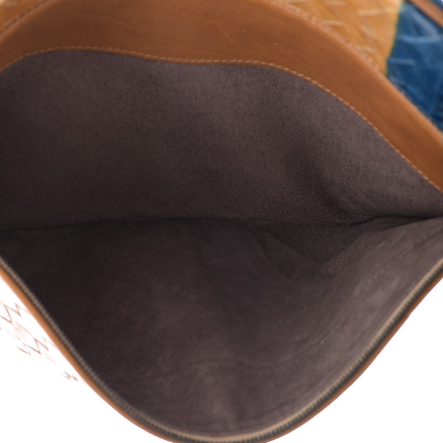 Nappa Intrecciato Wristlet Zip Pouch