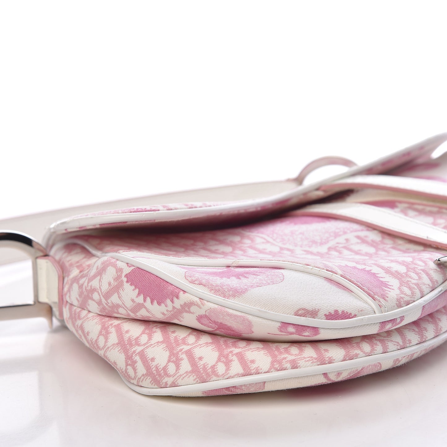 Monogram Floral Saddle Bag Pink