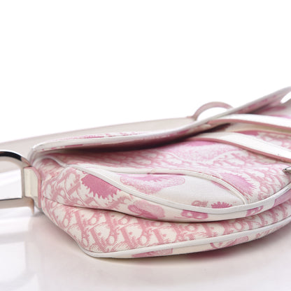 Christian Dior Monogram Floral Saddle Bag Pink 8 of 18