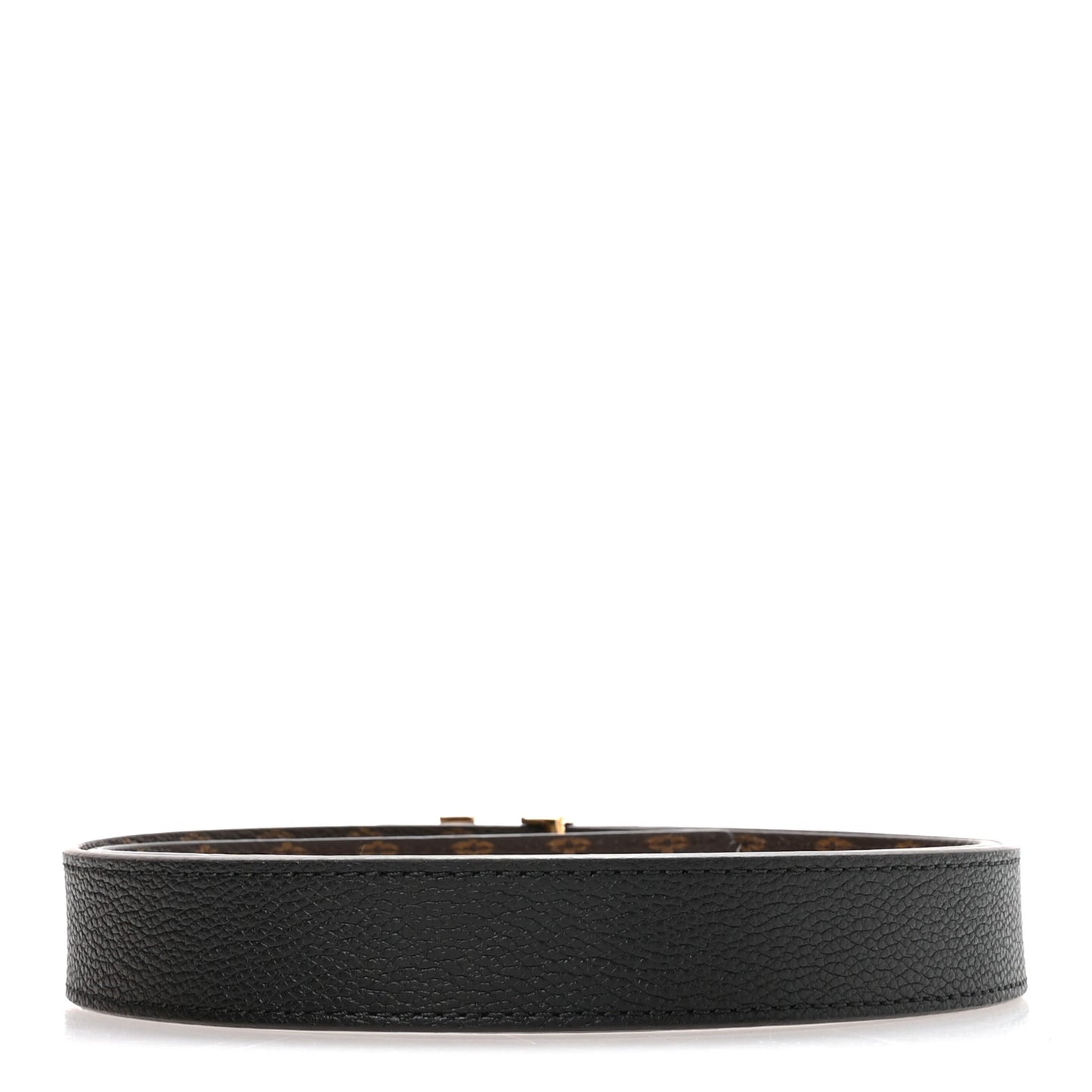 Calfskin Monogram 25mm LV Iconic Reversible Belt 85 34 Black