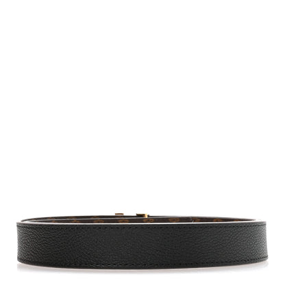 Louis Vuitton Calfskin Monogram 25mm LV Iconic Reversible Belt 85 34 Black 4 of 7