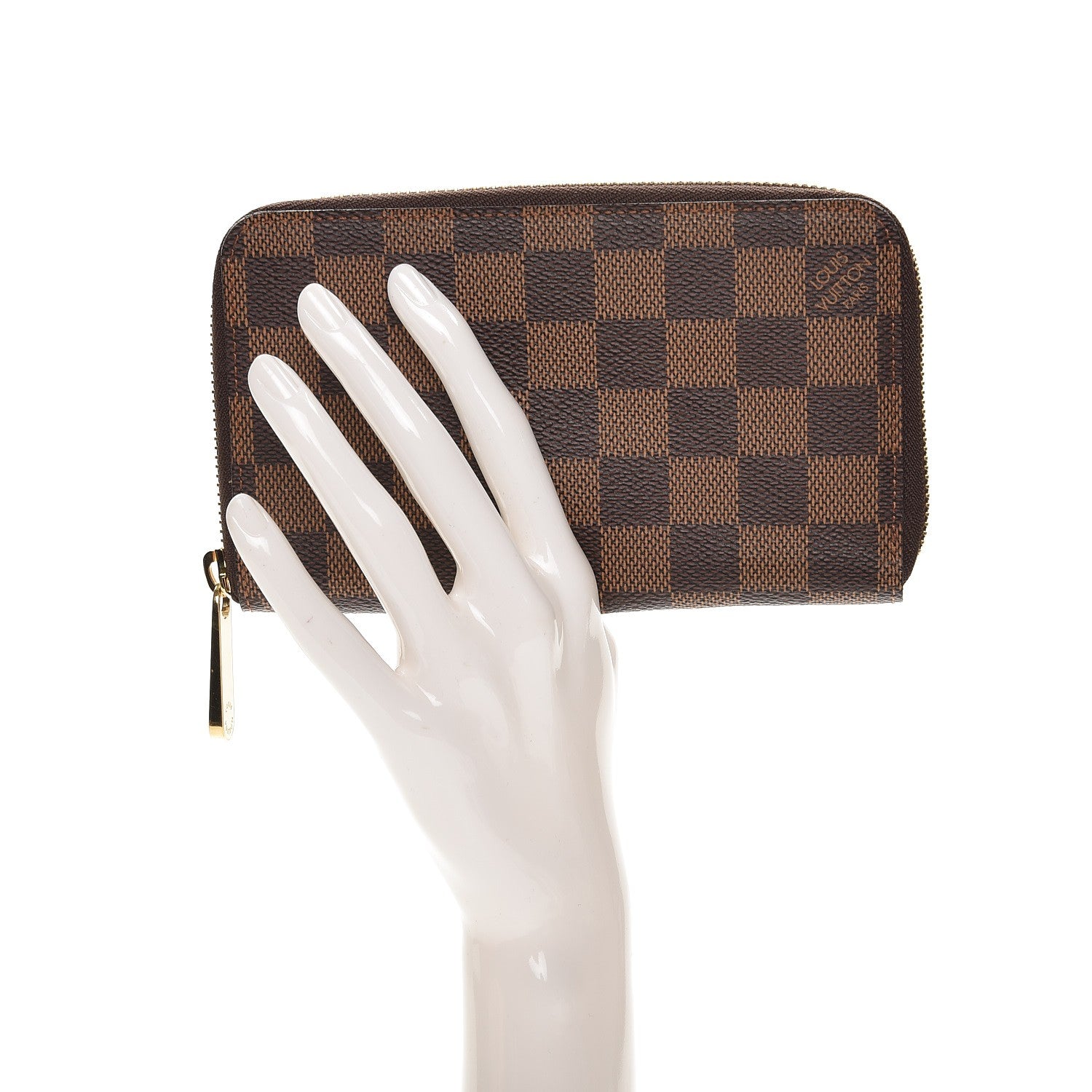 Louis Vuitton Damier Ebene Zippy Compact Wallet 2 of 6