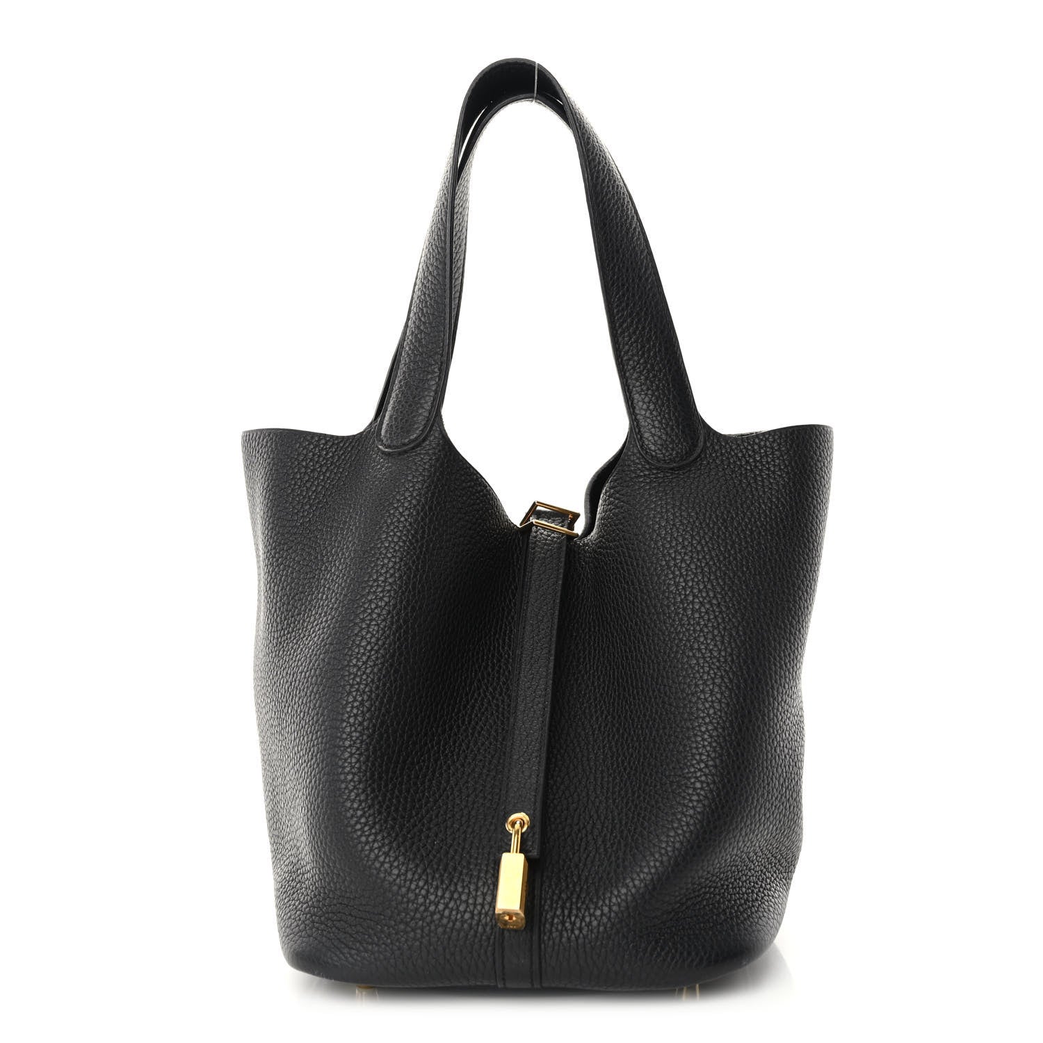 Hermes Taurillon Clemence Picotin Lock 22 MM Black 1 of 10