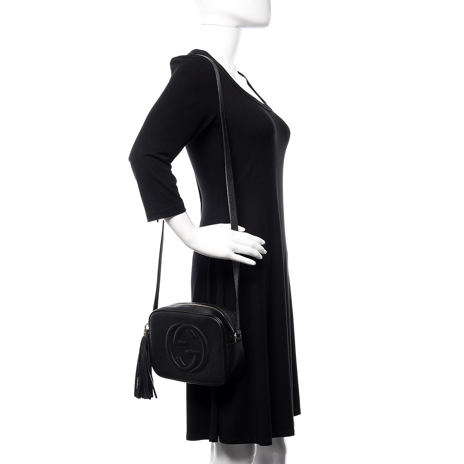 Gucci Pebbled Calfskin Small Soho Disco Bag Black 2 of 9