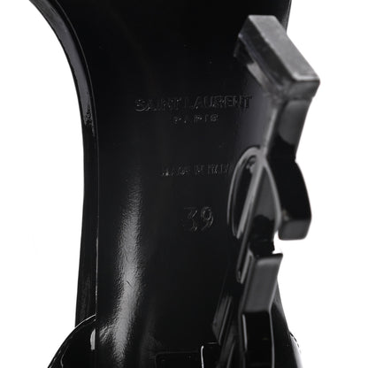 Saint Laurent Patent Calfskin Opyum Sandals 39 Black 9 of 13