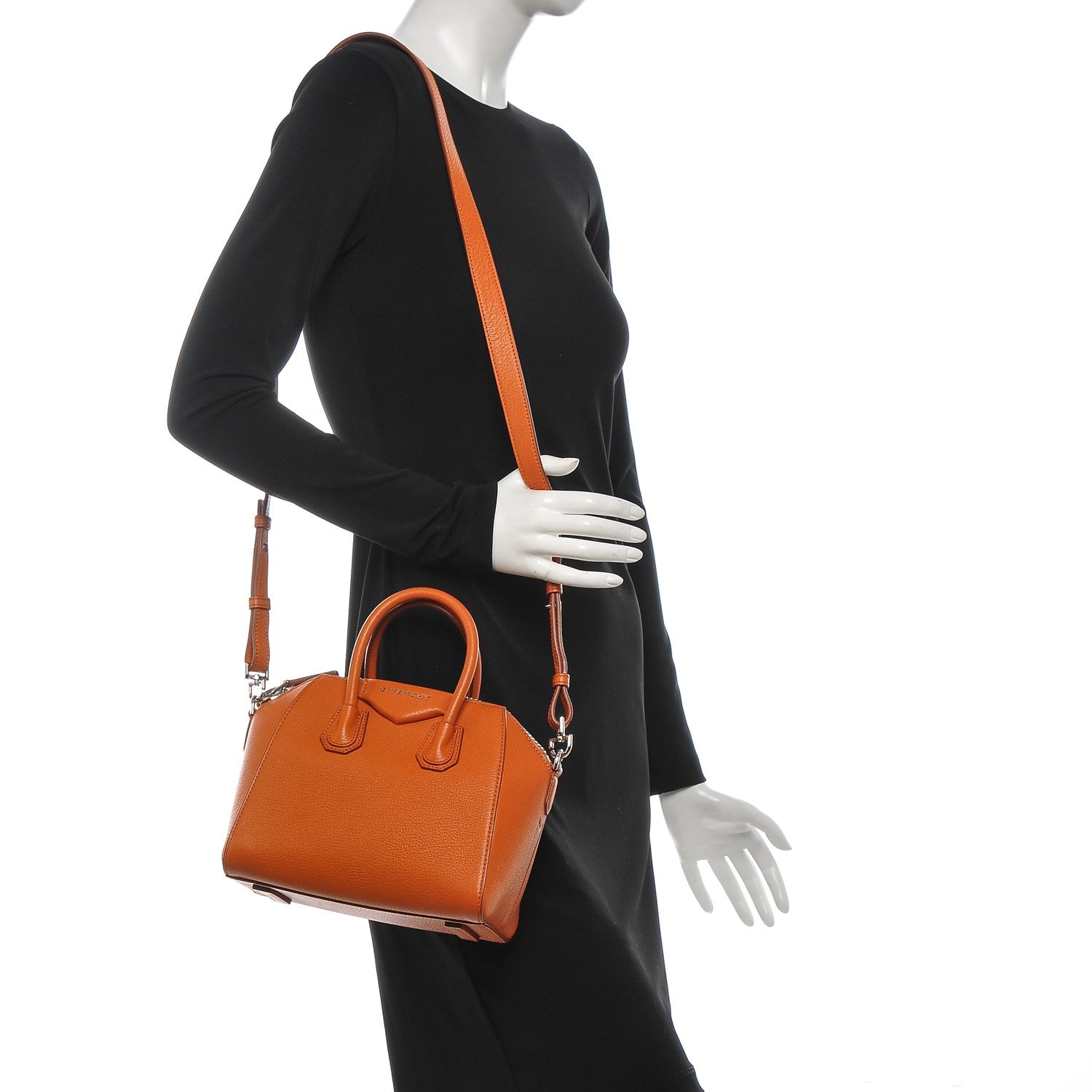 Givenchy Sugar Goatskin Mini Antigona Rust 2 of 7