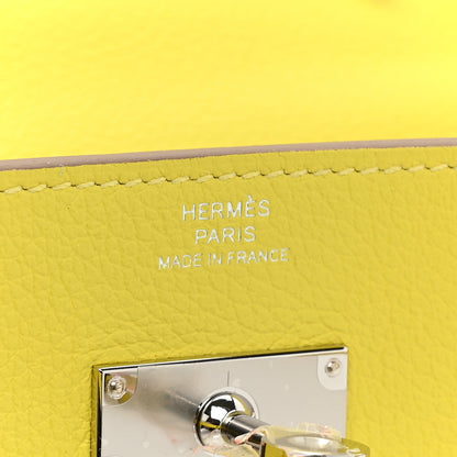 Hermes Evercolor Kelly Wallet To Go Lime 8 of 11