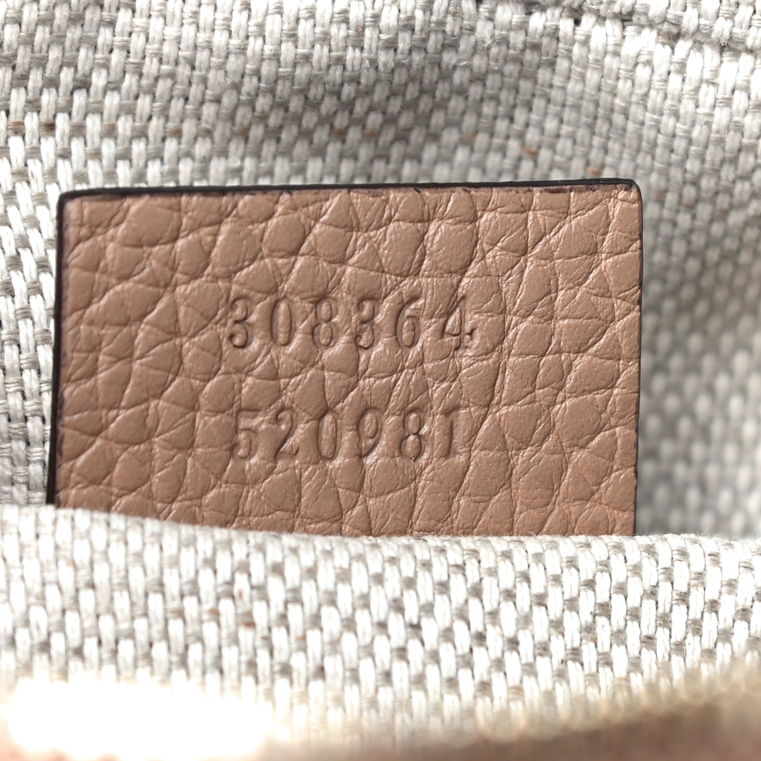 Gucci Pebbled Calfskin Small Soho Disco Bag Camelia 7 of 10