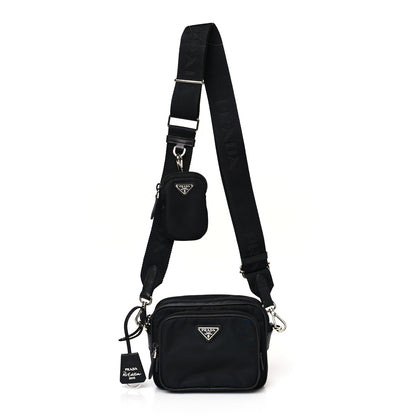 Prada Re-Nylon Saffiano Mini Re-Edition 2005 Camera Bag Black 1 of 8