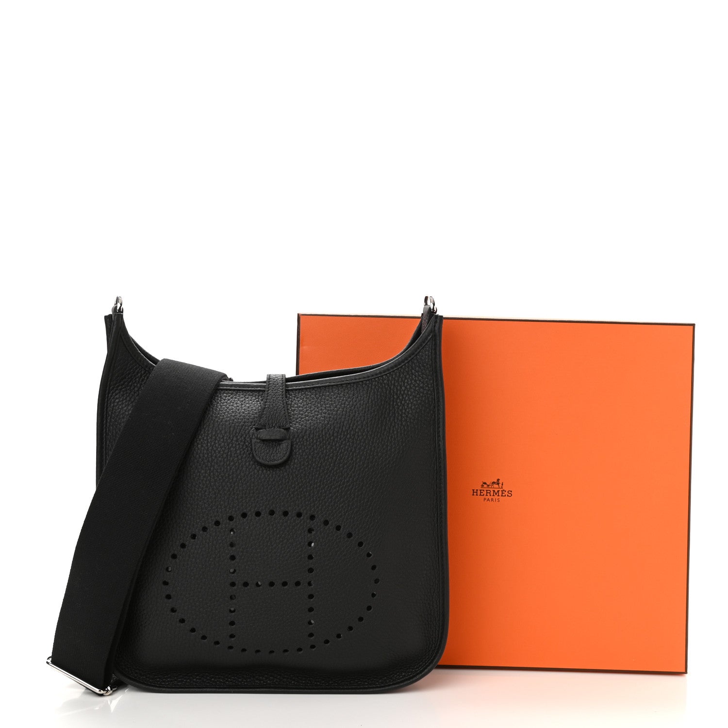 Hermes Taurillon Clemence Evelyne III PM Black 11 of 11