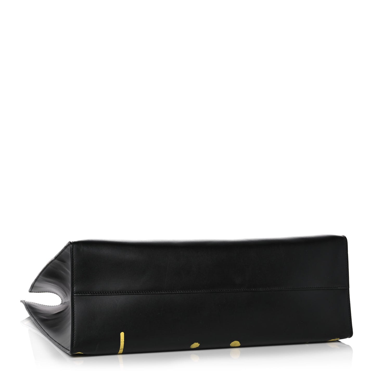 Calfskin GucciGhost Real Large XL Tote Black Yellow