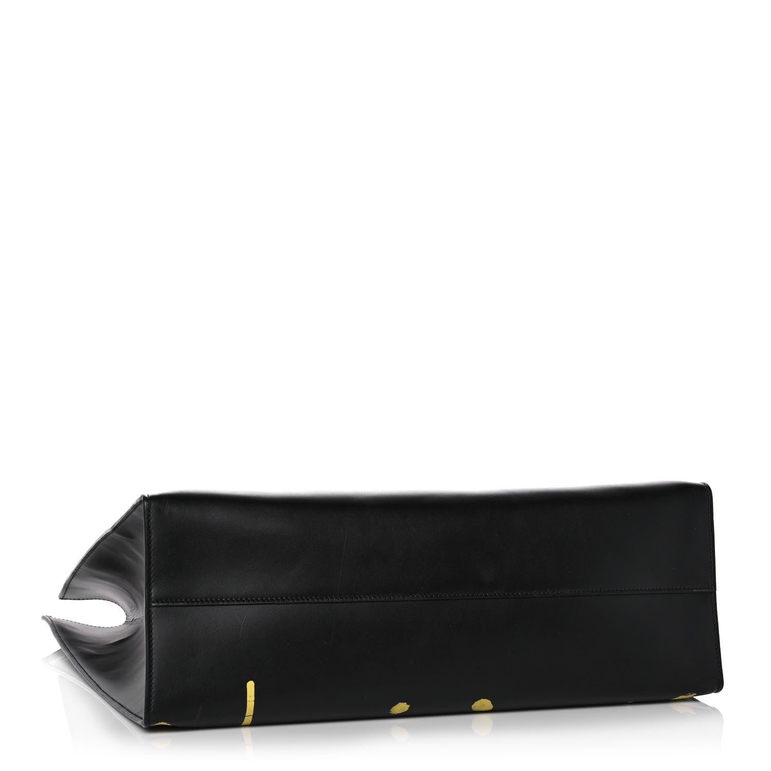 Gucci Calfskin GucciGhost Real Large XL Tote Black Yellow 3 of 9