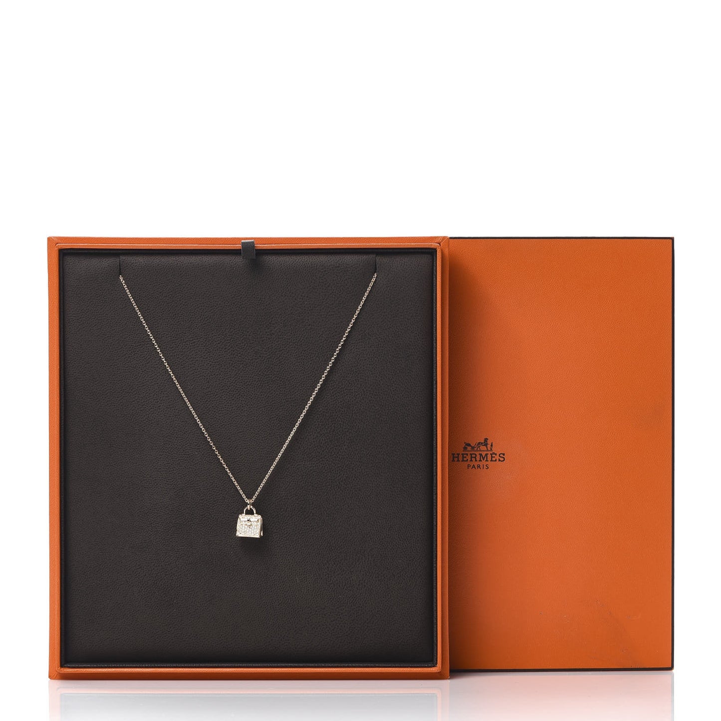 18K Rose Gold Diamond Kelly Amulette Pendant Necklace