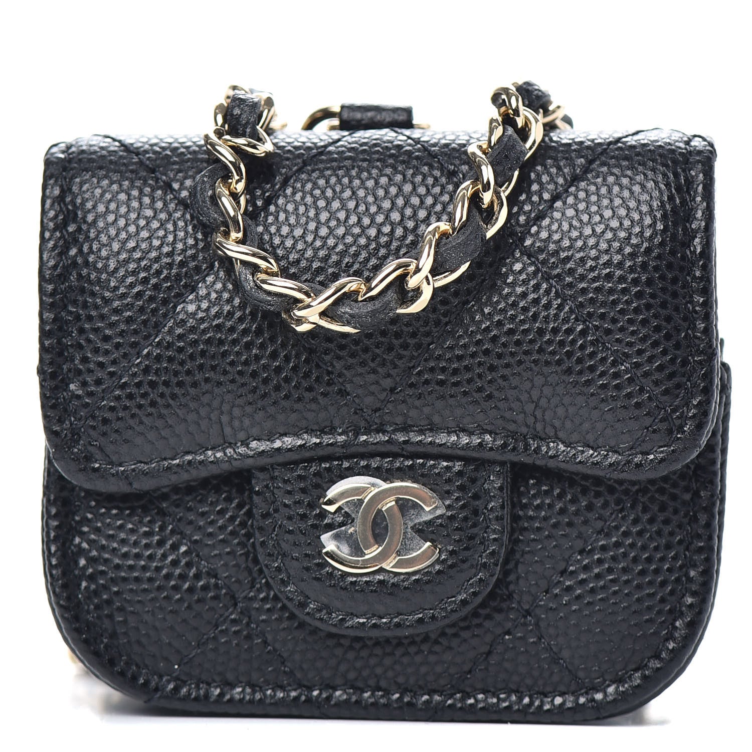 Chanel Caviar Quilted Airpods Pro Case Black 1 of 9