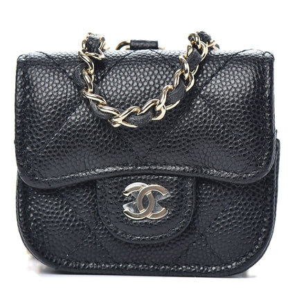Chanel Caviar Quilted Airpods Pro Case Black 1 of 9