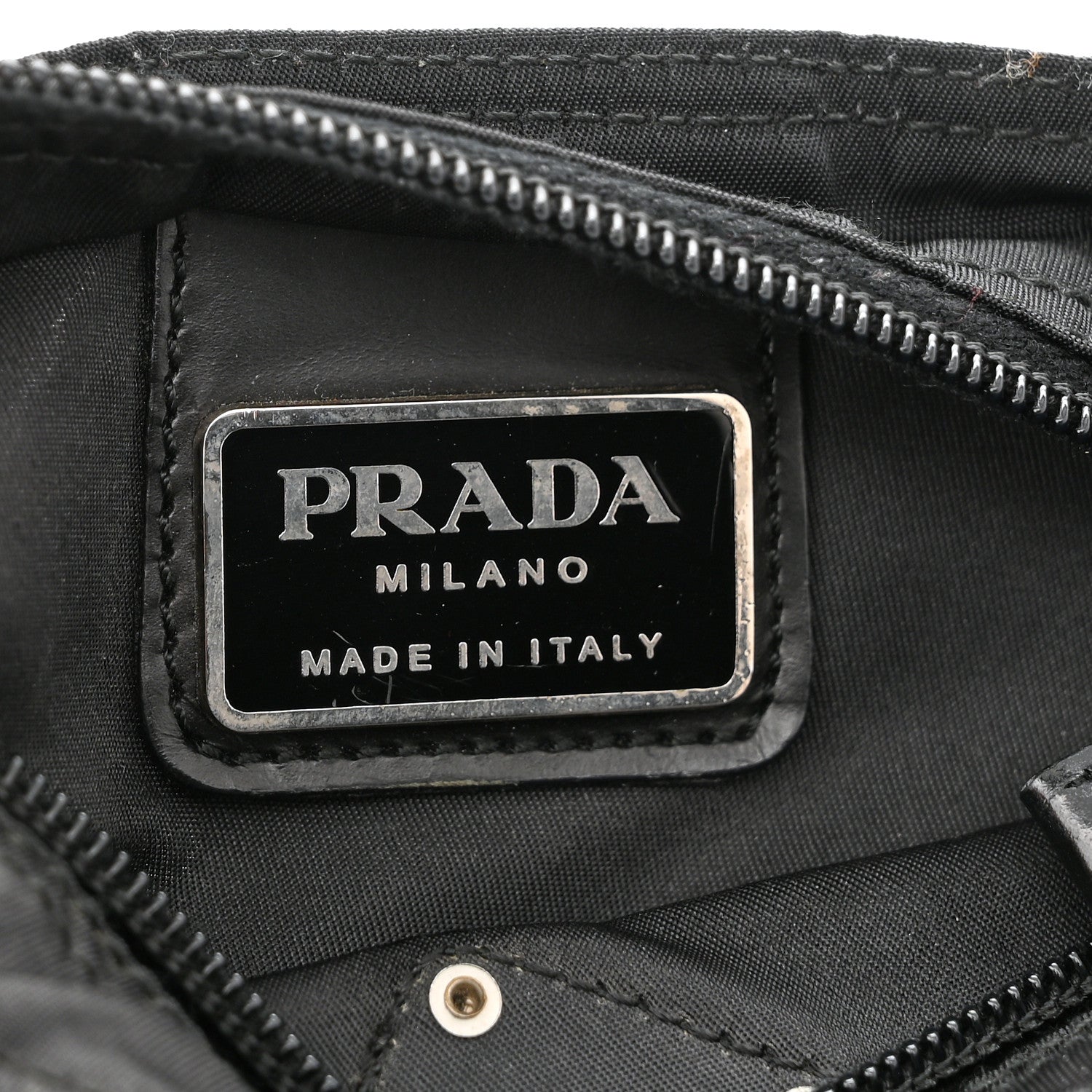 Prada Tessuto Nylon Messenger Bag Black 5 of 9