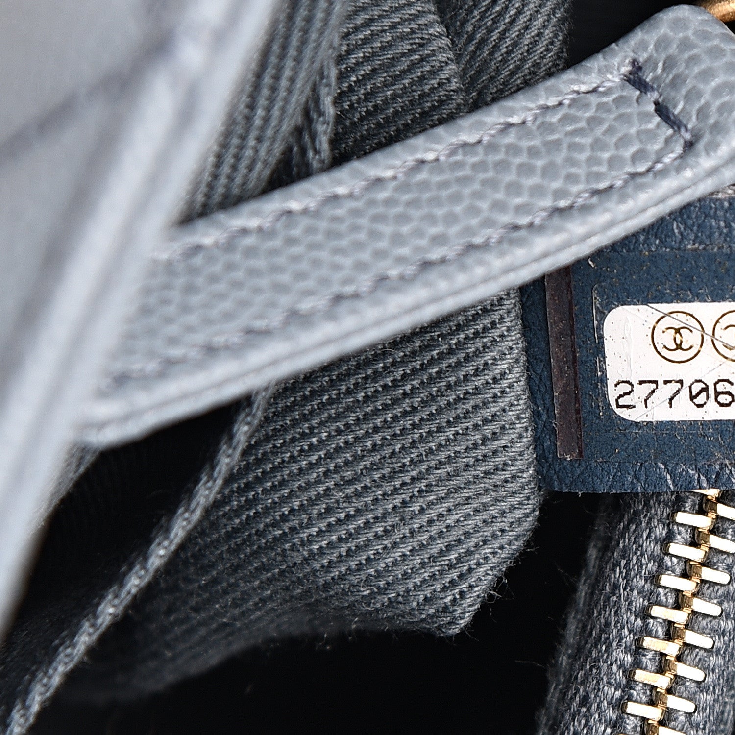 Chanel Caviar Quilted Small Coco Handle Flap Blue 6 of 9