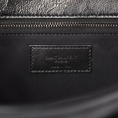 Saint Laurent Crinkled Calfskin Matelasse Monogram Medium Niki Chain Satchel Black 7 of 7