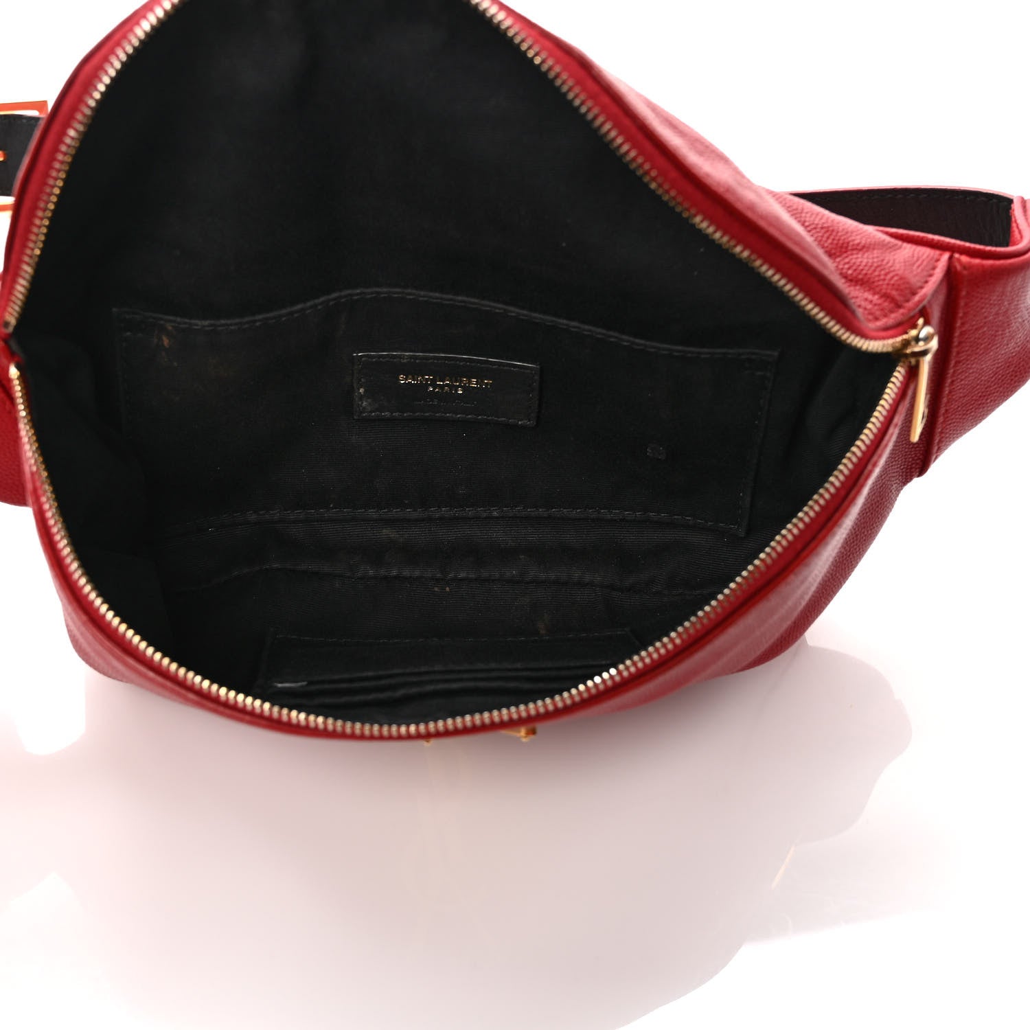 Saint Laurent Grain De Poudre Monogram Belt Bag Rouge Eros 5 of 10