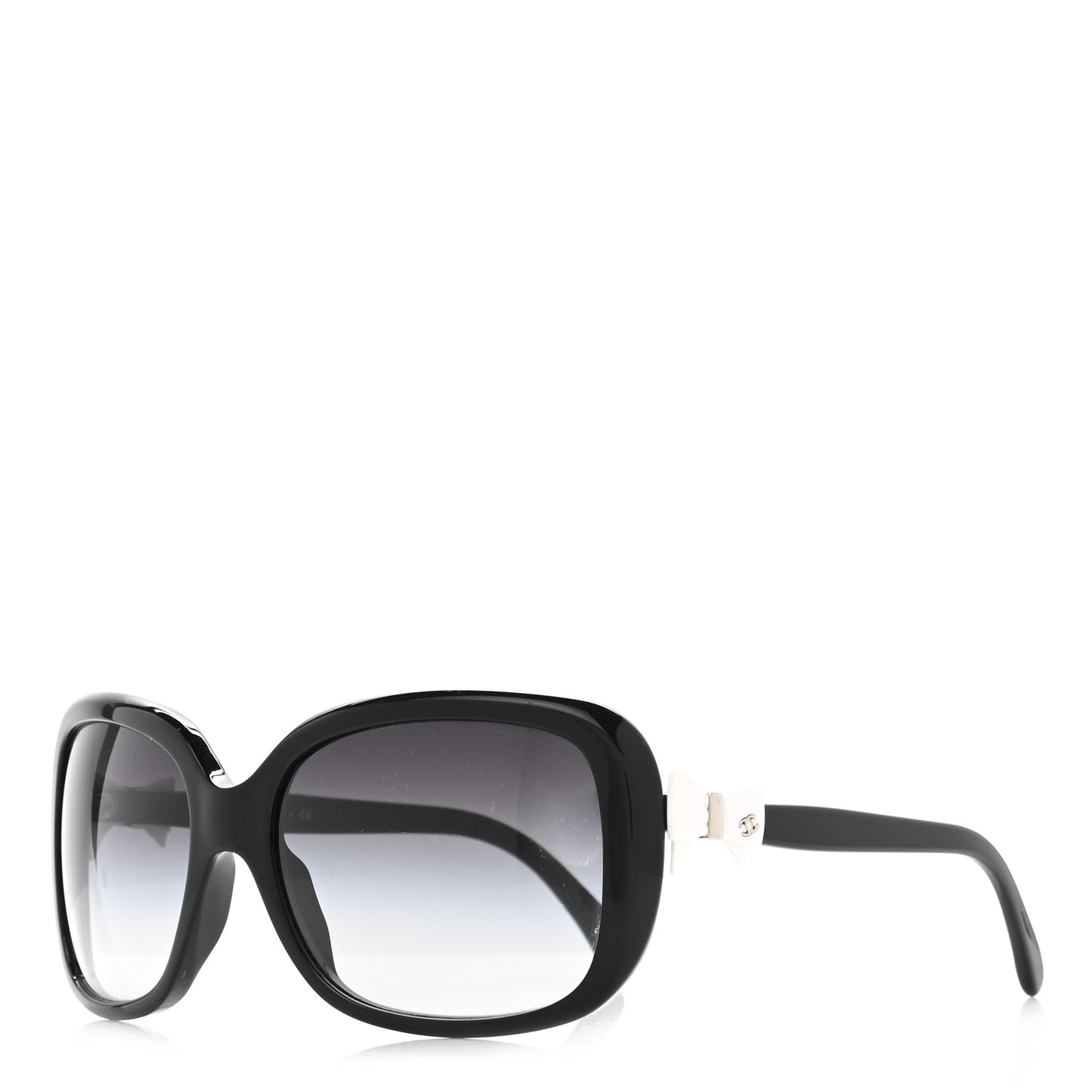 Acetate CC Bow Sunglasses 5171 Black White