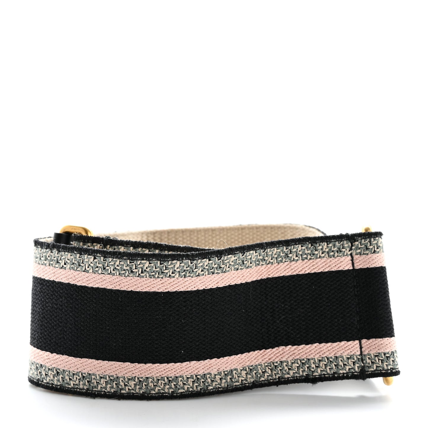 Canvas Embroidered Shoulder Strap Rose Multicolor