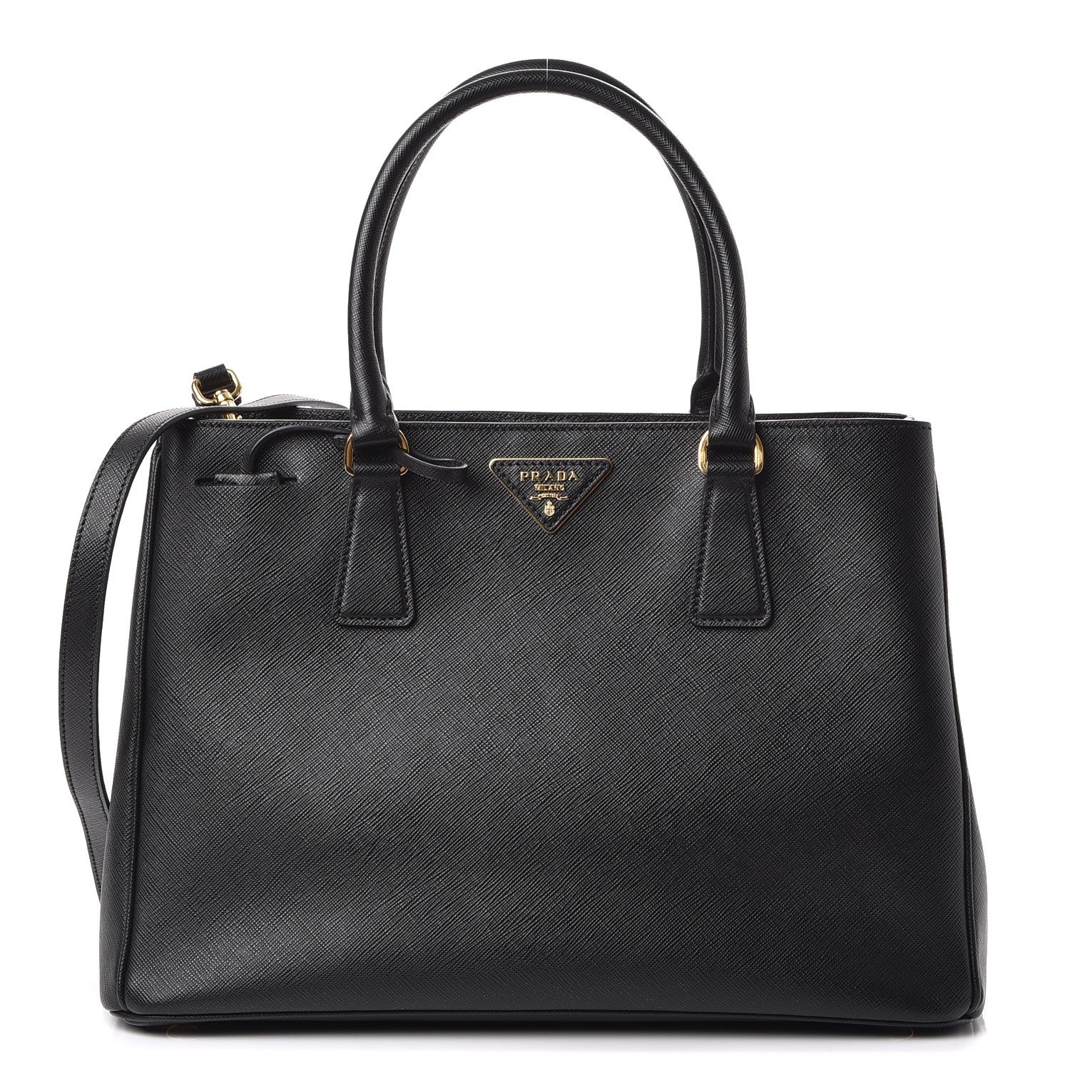 Prada Saffiano Lux Small Tote Nero Black 1 of 9