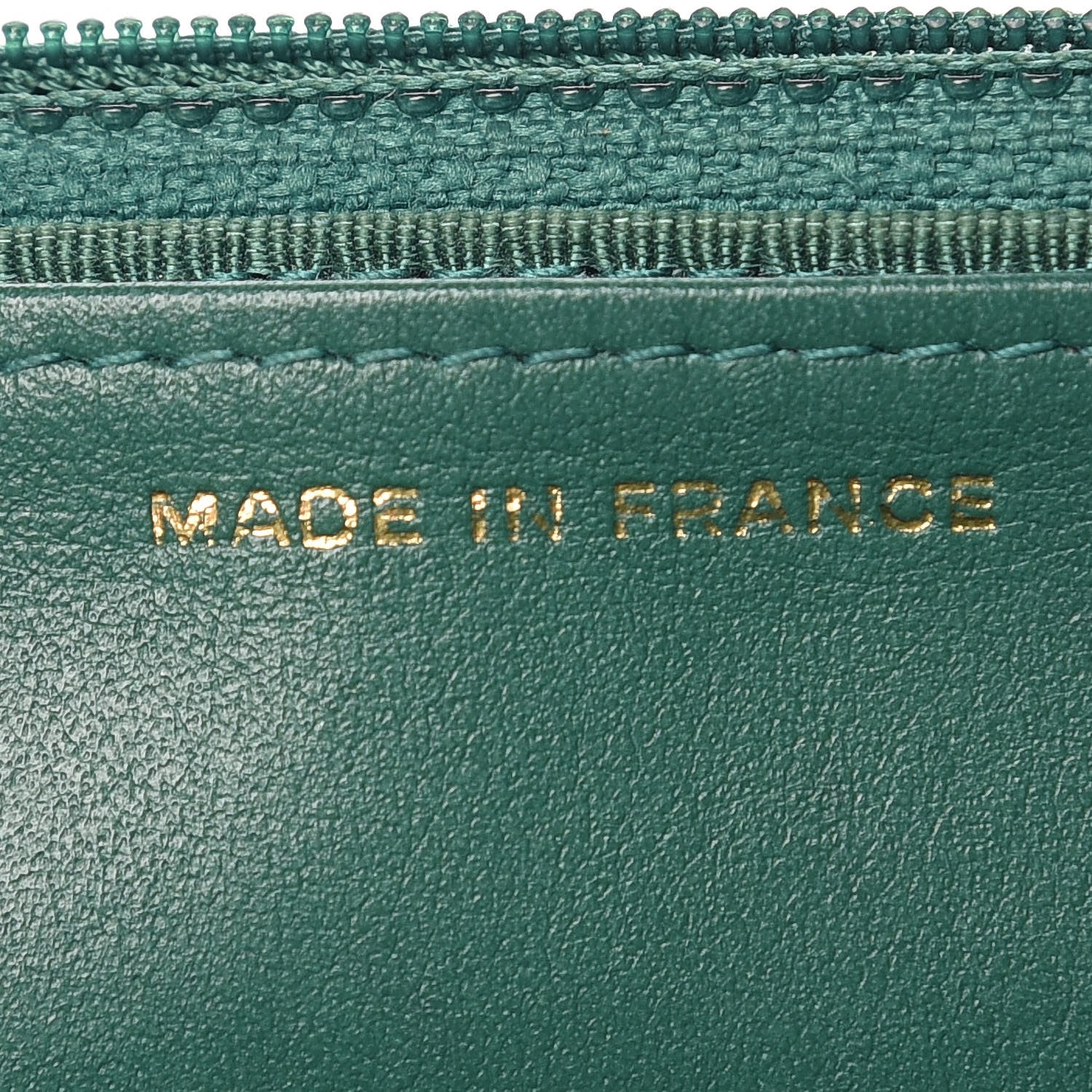 Chanel Metallic Caviar Quilted Wallet On Chain WOC Green 9 of 11