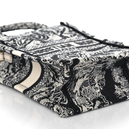 Christian Dior Canvas Toile de Jouy Reverse Embroidered Mini Book Tote Phone Bag Blue 8 of 10