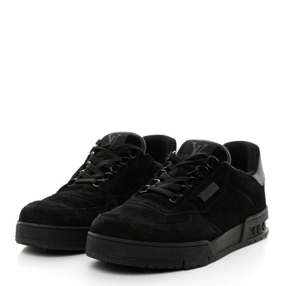 Louis Vuitton Suede Mens LV Trainer Sneakers 8 Black 3 of 9