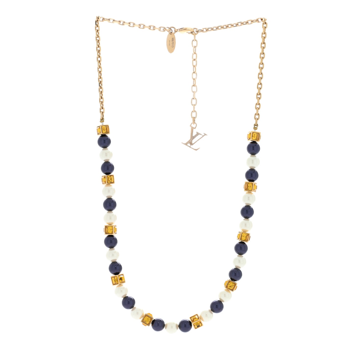 Pearl Crystal Cry Me A River Short Necklace