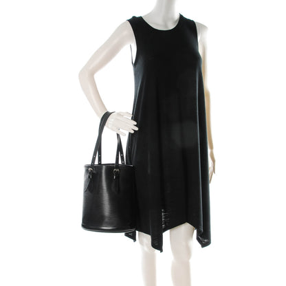 Louis Vuitton Epi Petit Bucket 23 Black 2 of 8