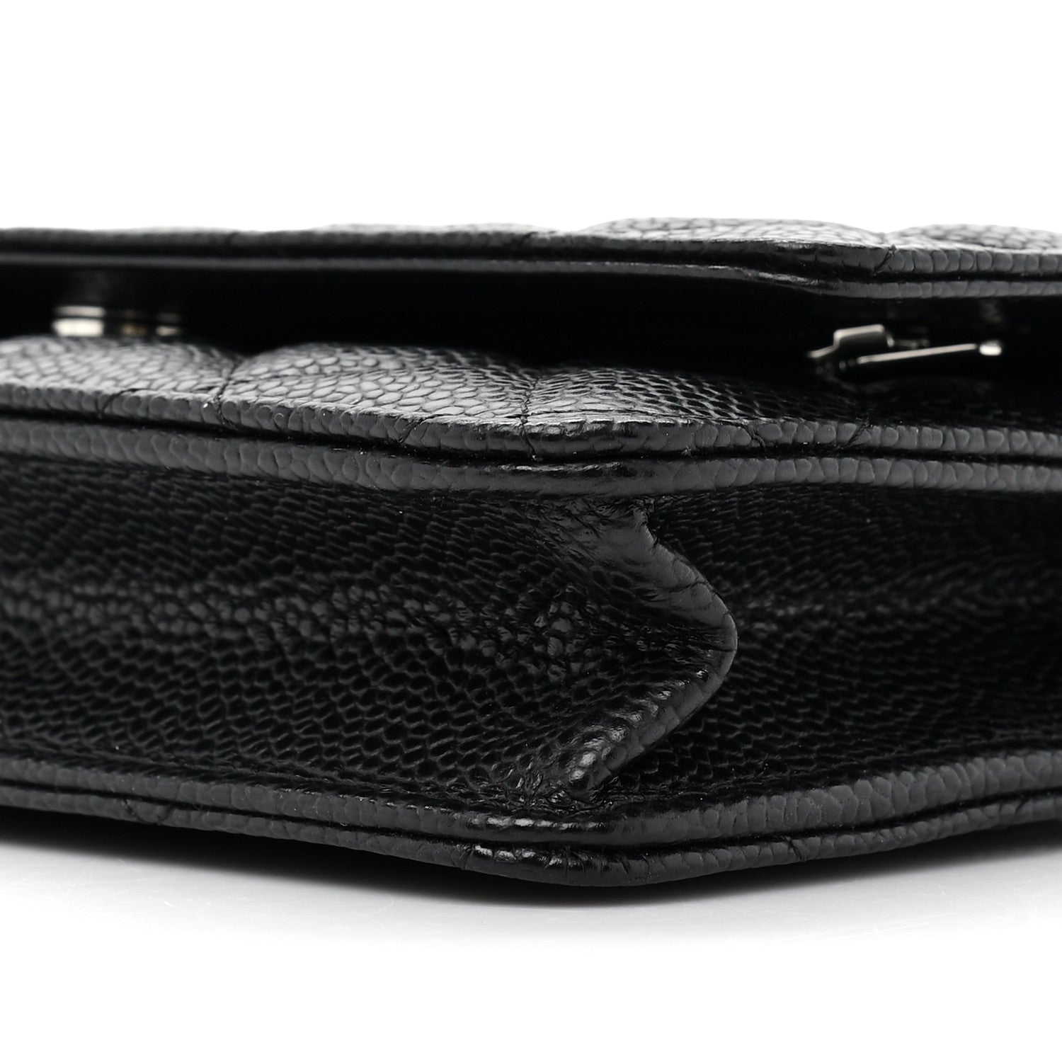 Chanel Caviar Quilted Wallet on Chain WOC Black 10 of 12