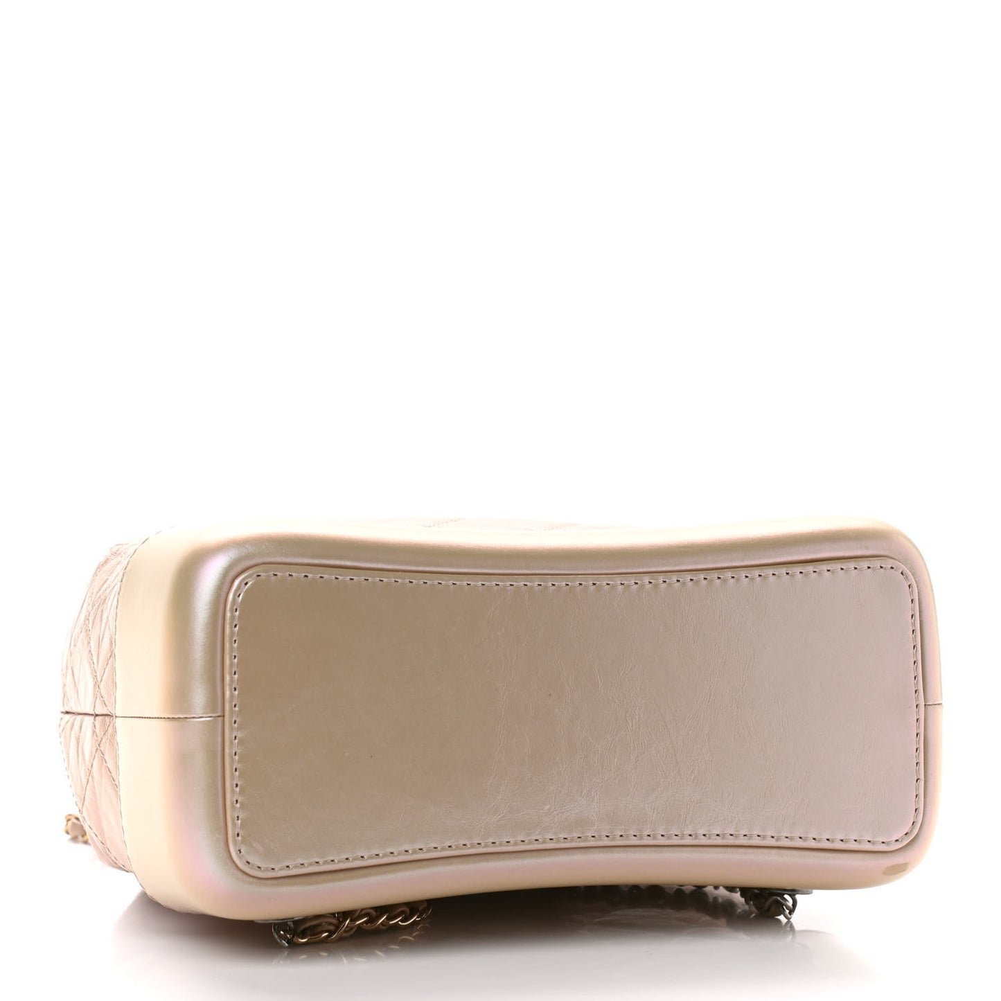 Iridescent Lambskin Calfskin Small Quilted Gabrielle Backpack Light Pink