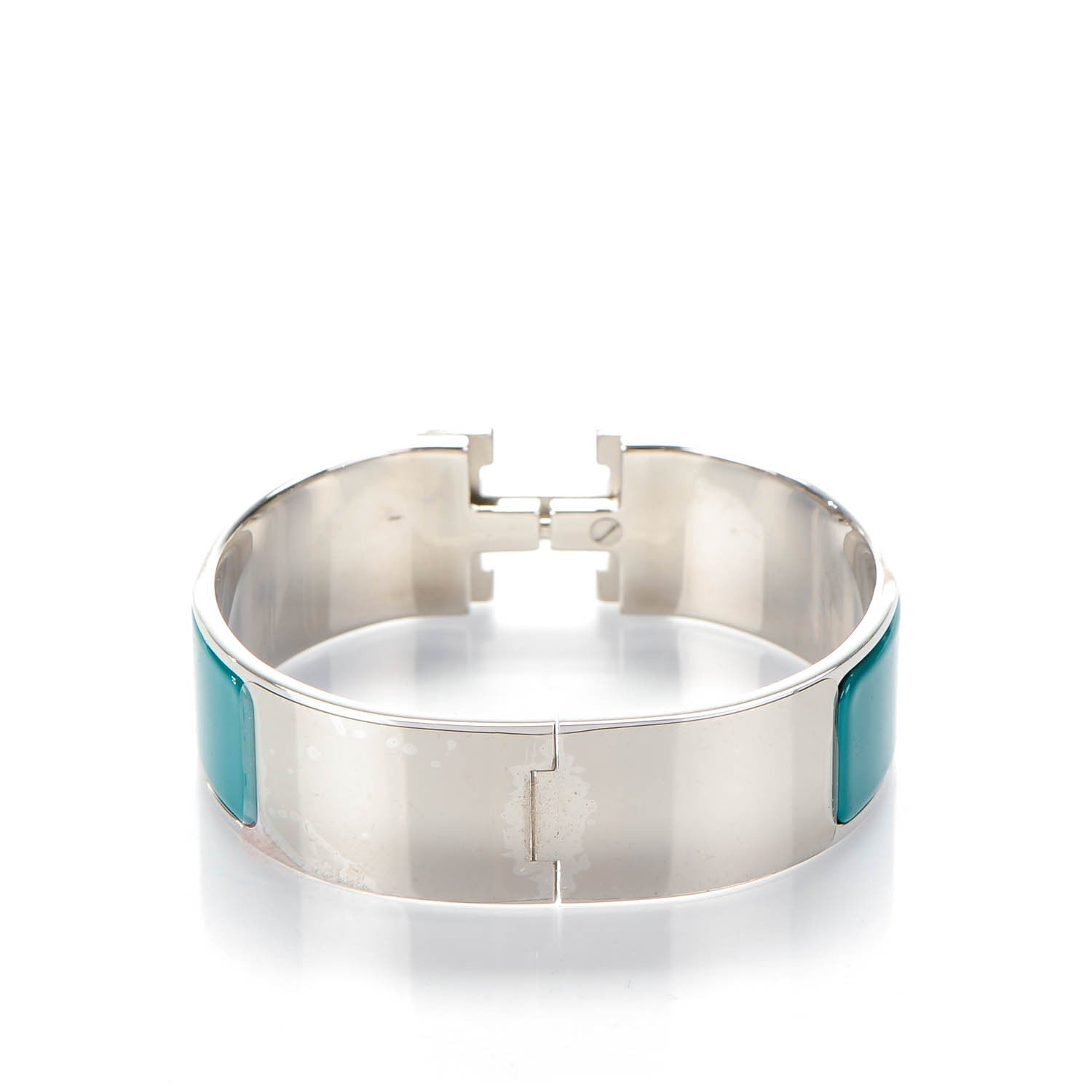 Hermes Enamel Wide Clic Clac H Bracelet GM Veronese 3 of 6