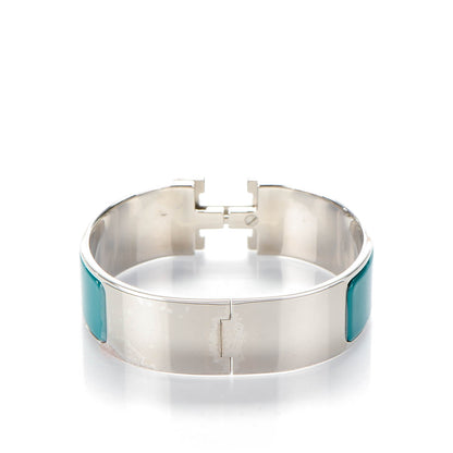 Hermes Enamel Wide Clic Clac H Bracelet GM Veronese 3 of 6