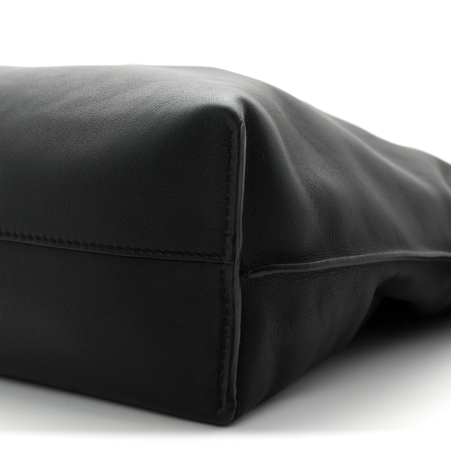 Nappa Medium Flamenco Knot Bag Black