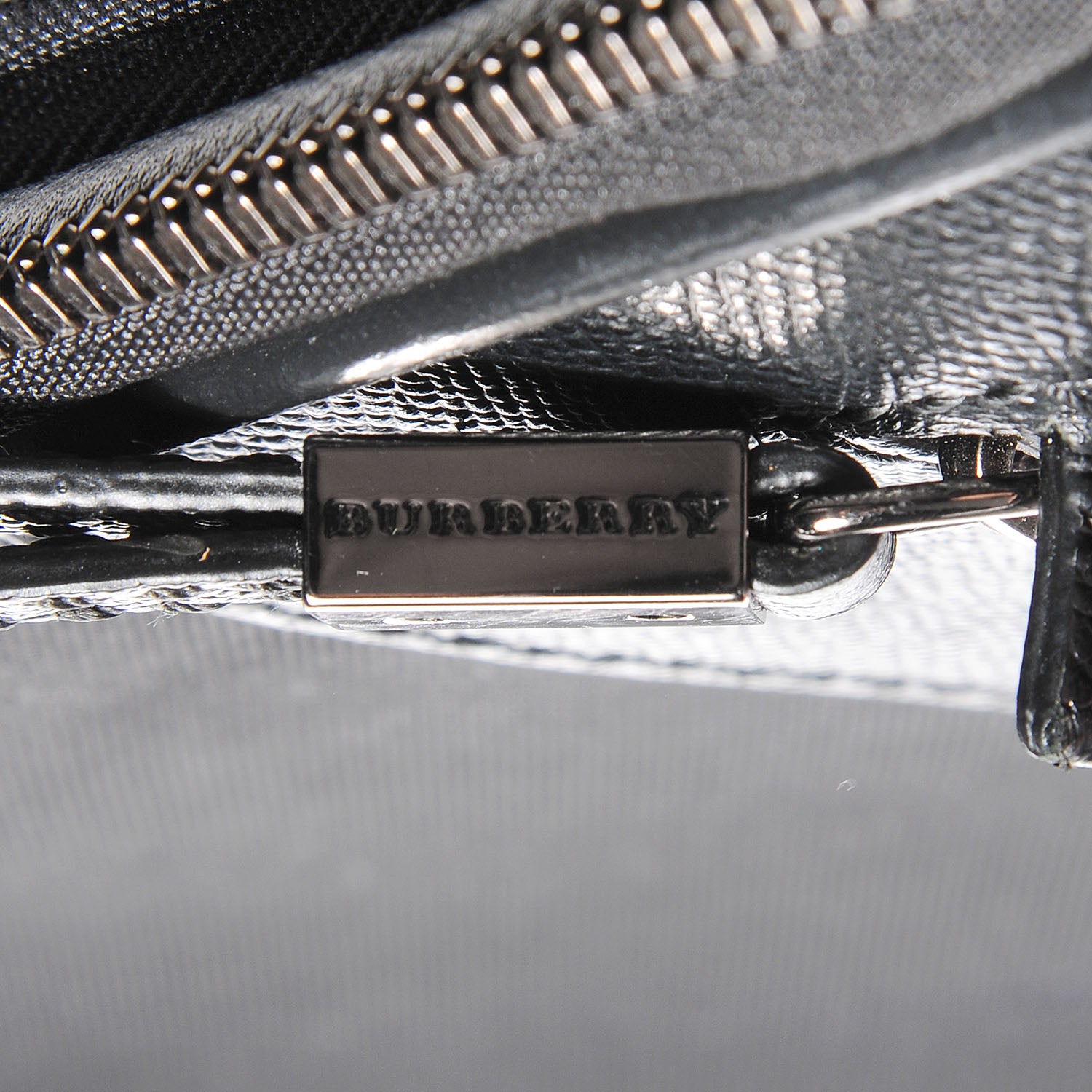 Burberry Smoked Check Carry-On Suitcase Black 8 of 10