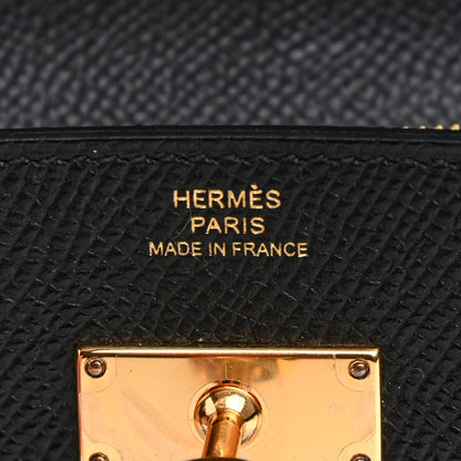 Hermes Epsom Kelly Wallet To Go Black 6 of 9
