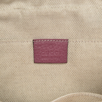 Gucci Pebbled Calfskin Small Soho Disco Bag Peonia Flower 6 of 7