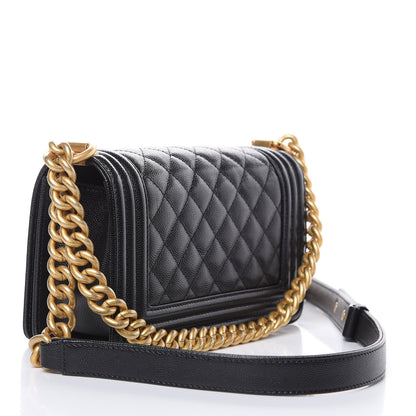 Chanel Caviar Quilted Small Boy Flap Black 3 of 10